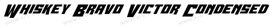 Whiskey Bravo Victor Condensed字体转换